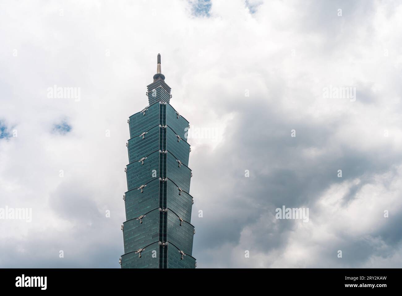 Grattacielo Taipei 101, l'edificio più alto di Taiwan Foto Stock