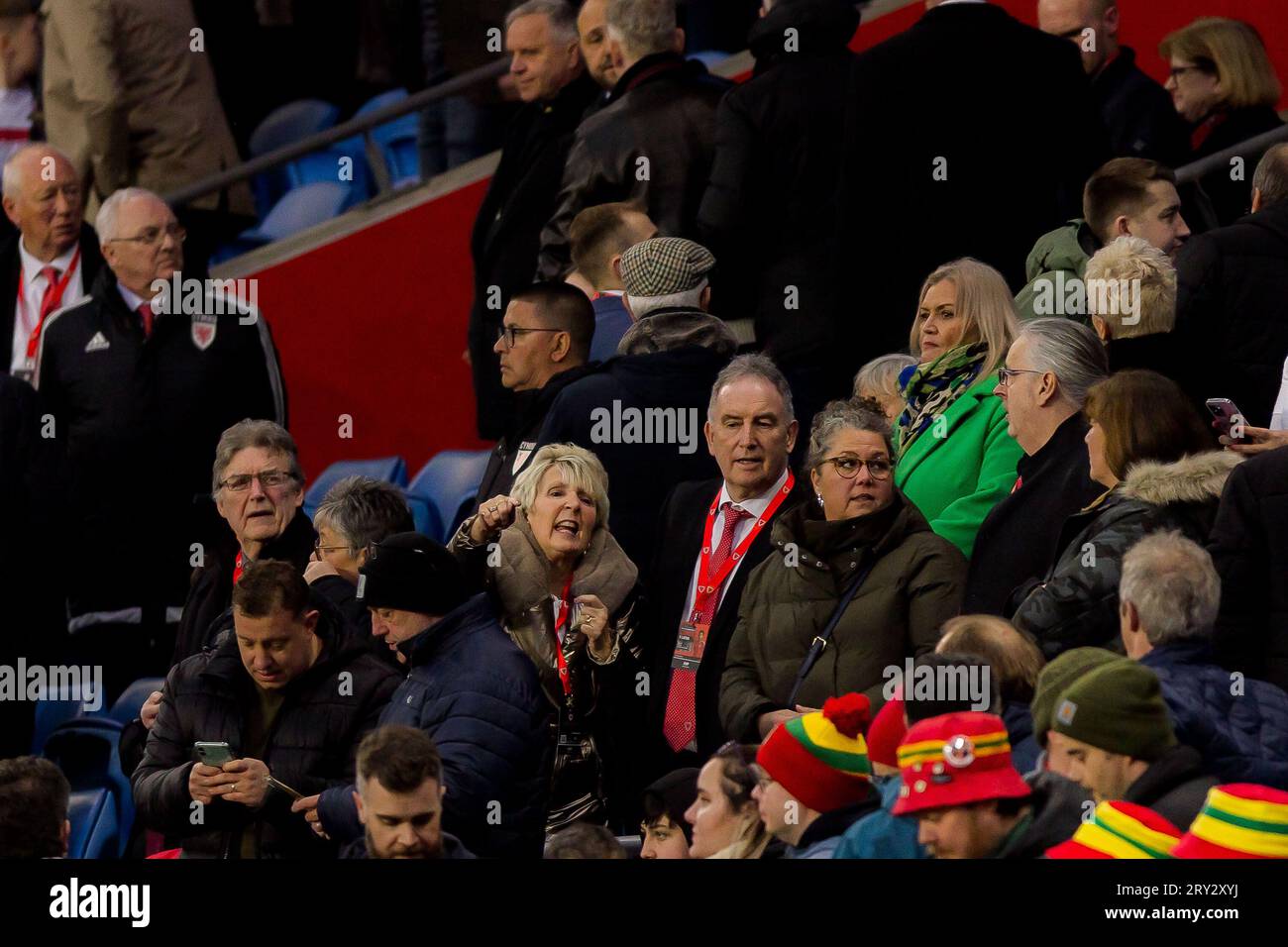 Cardiff, Galles - 28 marzo 2023: Girone D di qualificazione al Campionato europeo di calcio Galles contro Lettonia al Cardiff City Stadium. (PIC di Colin Ewart/P Foto Stock