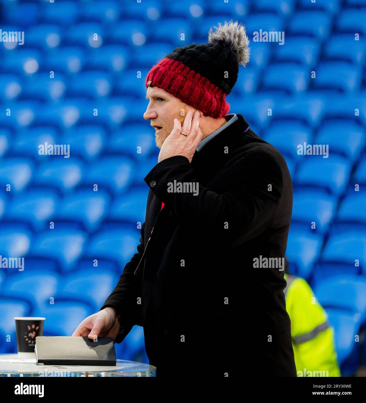 Cardiff, Galles - 28 marzo 2023: John Hartson gruppo D qualificazioni ai Campionati europei Galles contro Lettonia al Cardiff City Stadium. Foto Stock