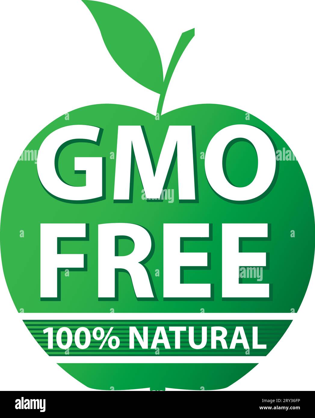 Senza OGM.etichetta vettoriale Illustrazione Vettoriale