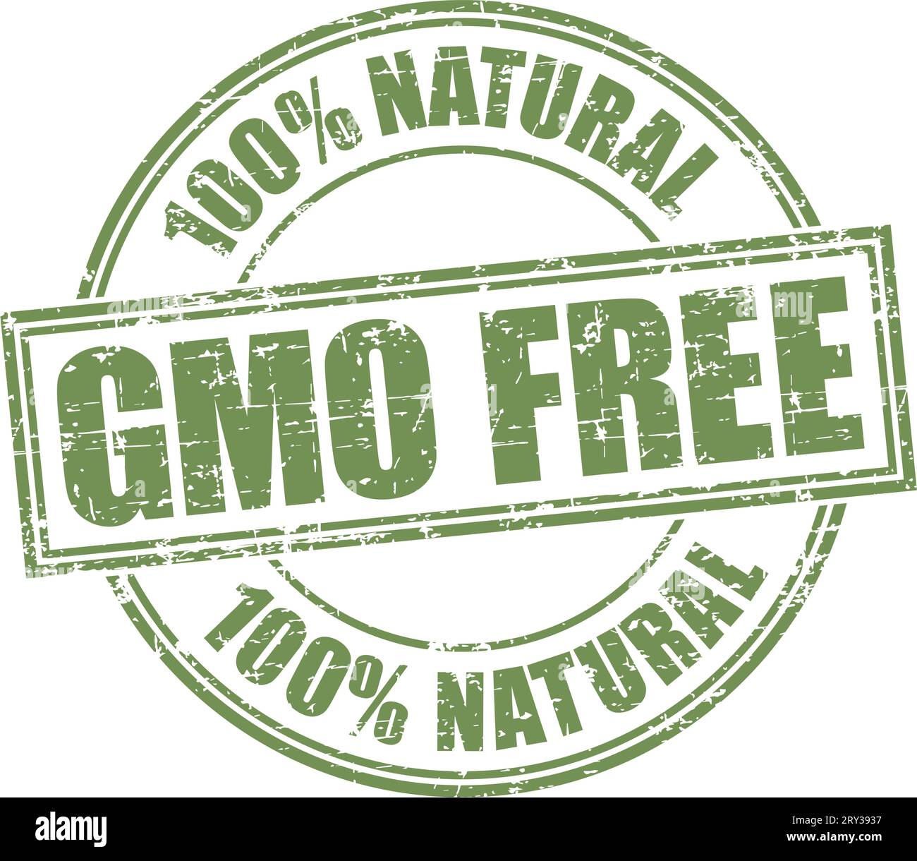 Timbro grunge "ogm free-100% Natural" Illustrazione Vettoriale