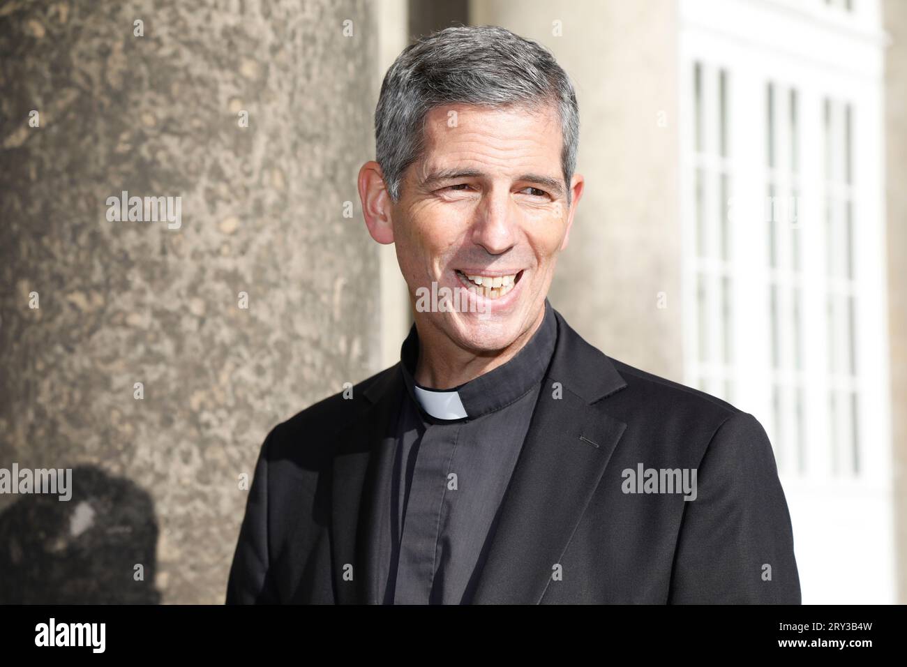 Pater Paul von Habsburg beim Empfang anlässlich der Trauung von Maria Teresita Prinzessin von Sachsen und Graf Beryl Alexandre de Saporta in der Hofki Foto Stock