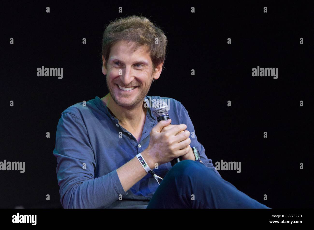 Torino, Italia. 28 settembre 2023. Alexandre Prot, CEO e co-fondatore di Qonto, sul palco dell'Italian Tech Week 2023. Crediti: Marco Destefanis/Alamy Live News Foto Stock