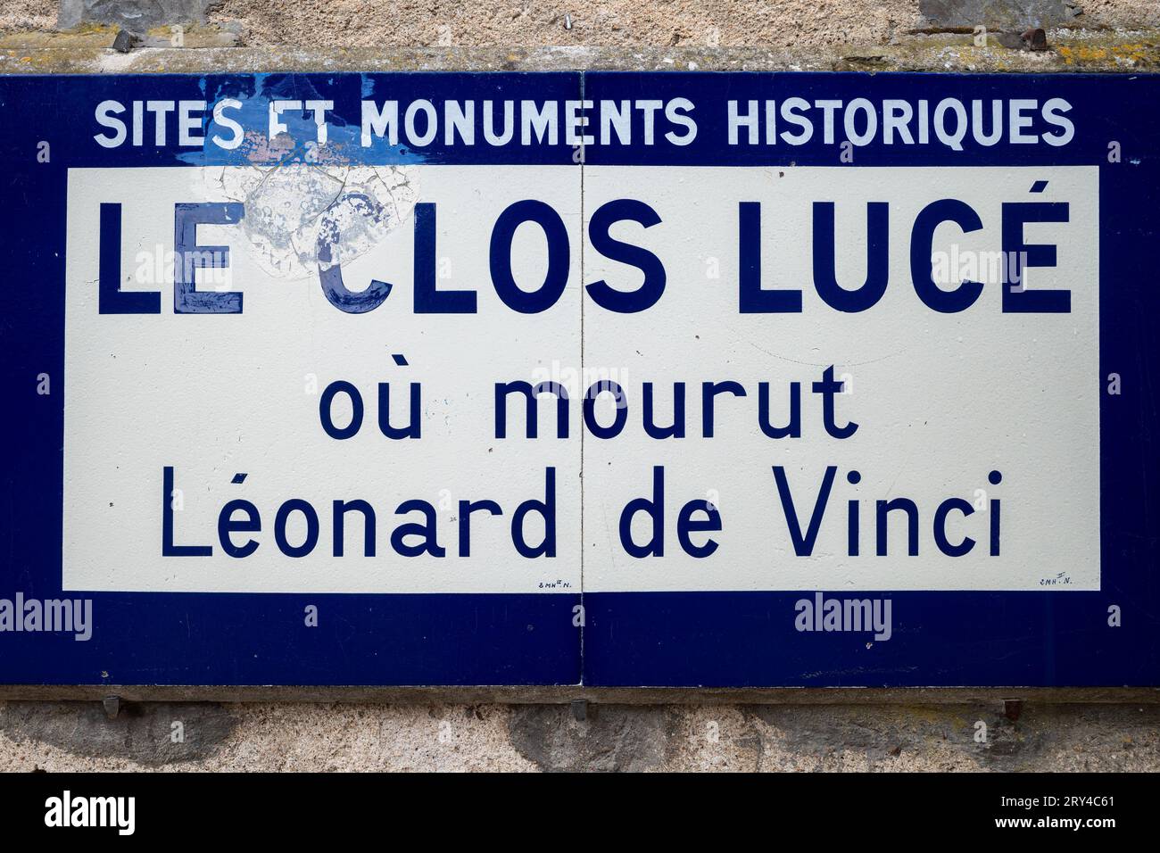 Amboise, Francia - 12 agosto 2023: Le Clos luce, dove Leonardo da Vinci visse e morì Foto Stock