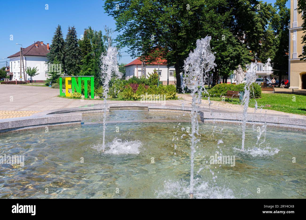 Lenti, Ungheria - 15 luglio 2023: Lenti, è una città ungherese, nella contea di Zala, vicino al confine sloveno, croato e austriaco. Foto Stock