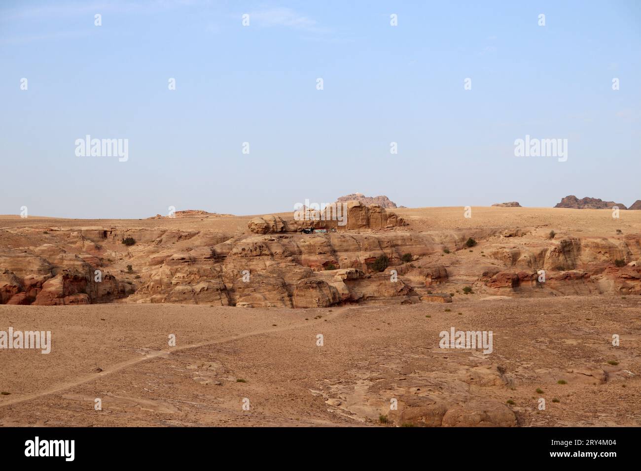 Wadi Musa, Giordania (escursionismo in giordania) la strada per il santuario del Profeta Aronne a Petra Foto Stock