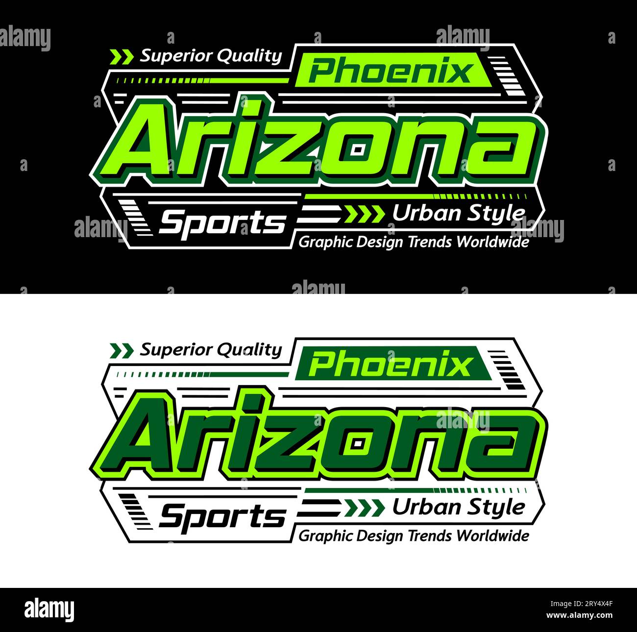 Arizona URBAN Modern Sports Automotive Typeface, tipografia, per t-shirt, poster, etichette, ecc.. Illustrazione Vettoriale