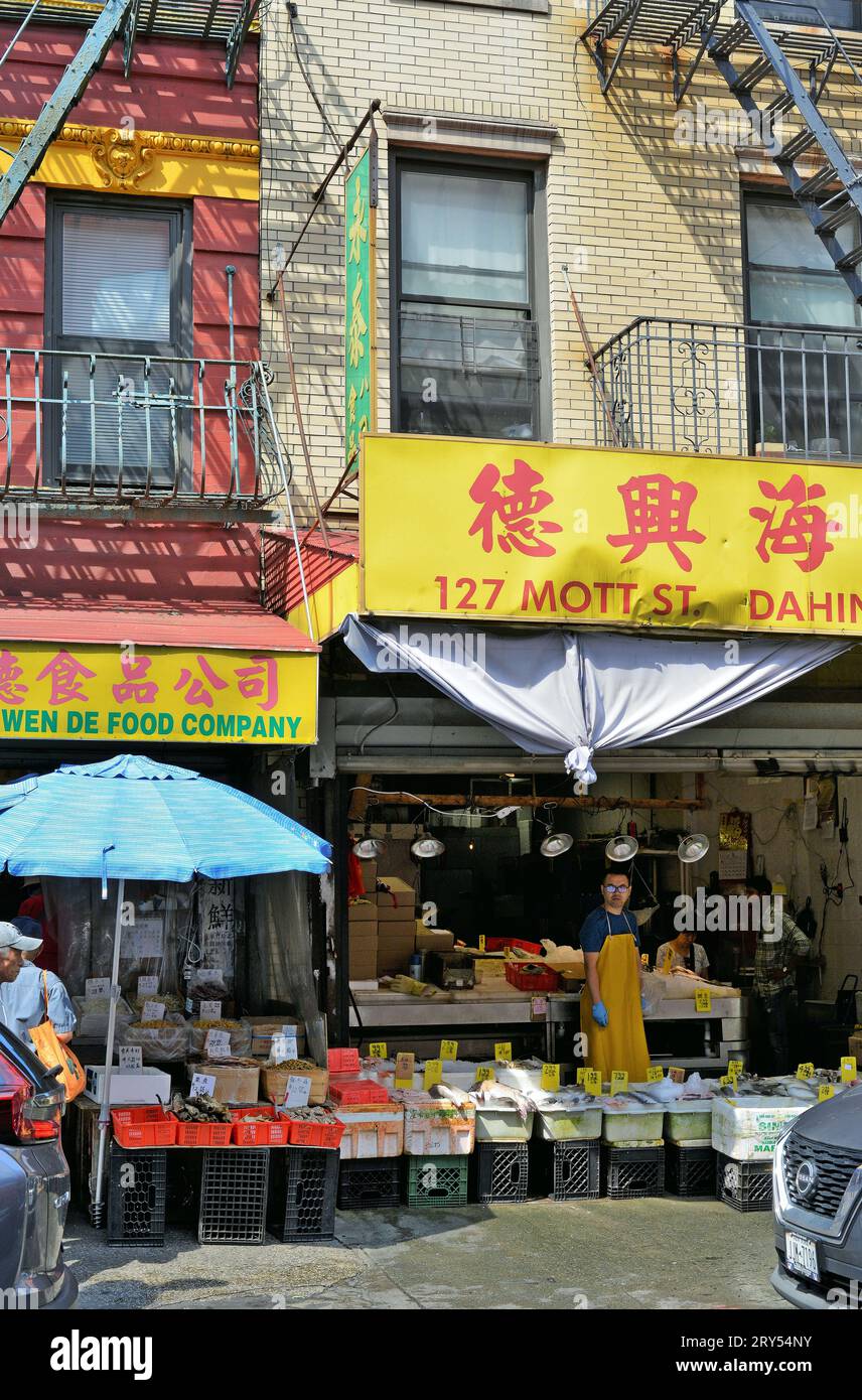 Mercati e negozi di Chinatown, Manhattan, New York, USA Foto Stock