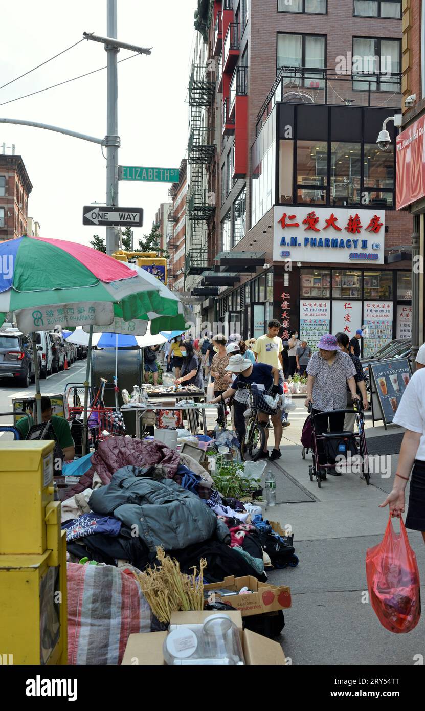 Mercati e negozi di Chinatown, Manhattan, New York, USA Foto Stock