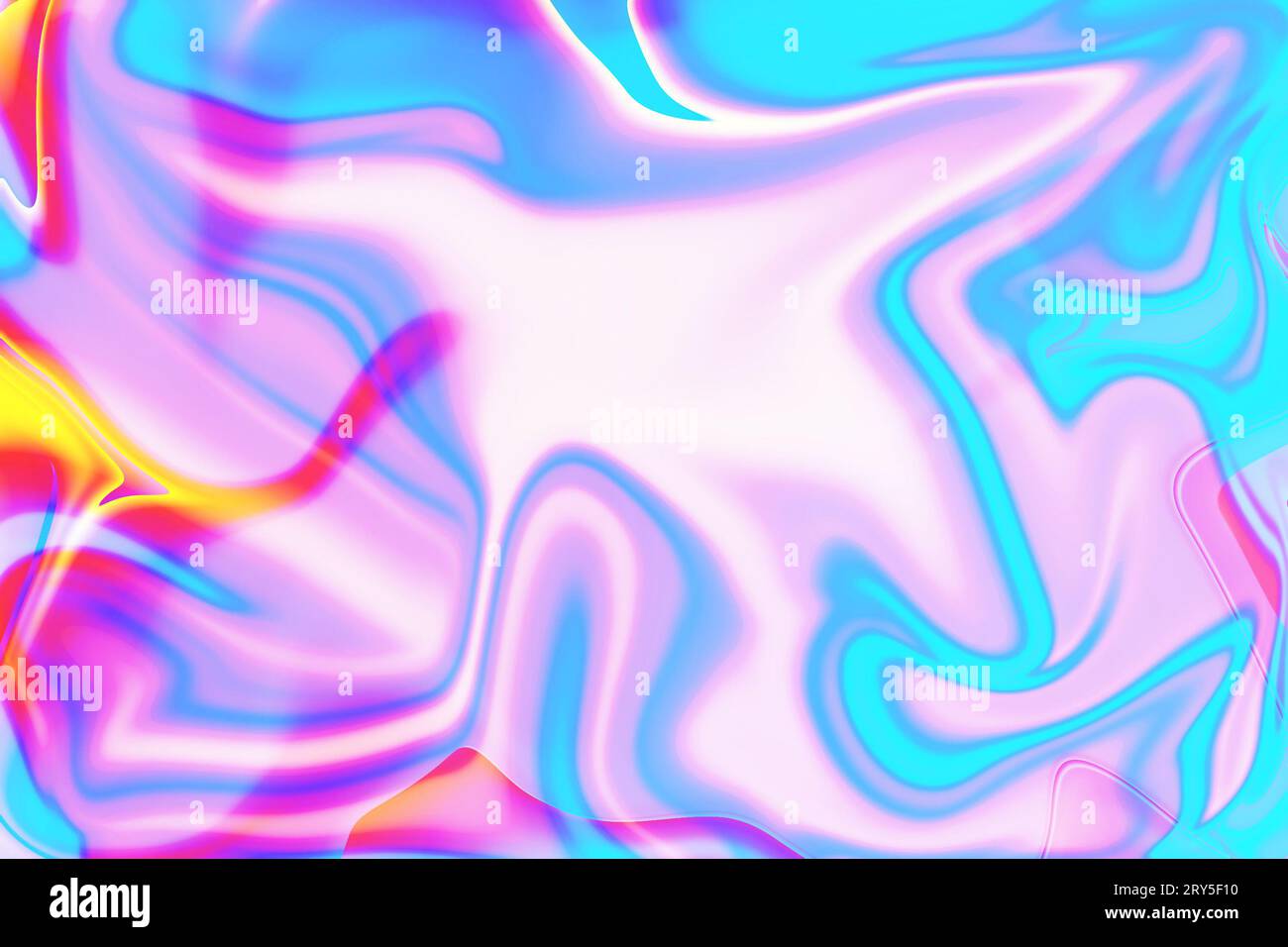 la sovrapposizione colorata crea una carta da parati dai colori vivaci in un design dinamico con sfondo liquido Foto Stock