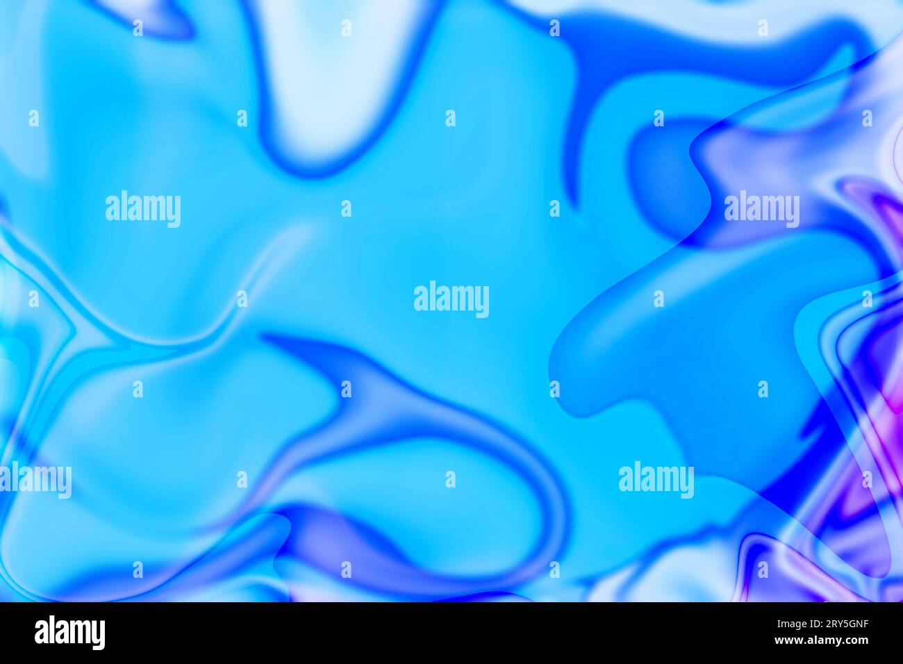 affascinanti elementi riflettenti astratti in blu moderno Foto Stock