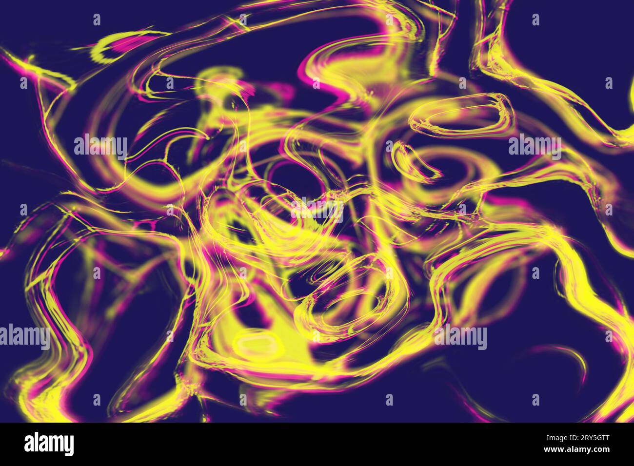 affascinanti elementi riflettenti, colore giallo astratto, design visivo elettronico moderno Foto Stock