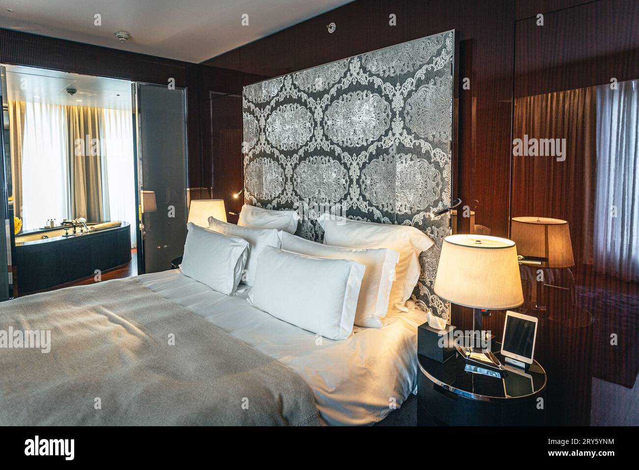 The Bulgari Hotel Suite a Knightsbridge, Londra, Regno Unito Foto Stock