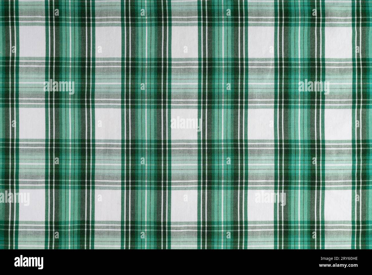 Tessuto a scacchi verde, motivo tartan. Tessuto camicia, tessuto tovagliato, tela a quadri in lino, motivo a quadri scozzese classico. Sfondo, wallpap Foto Stock