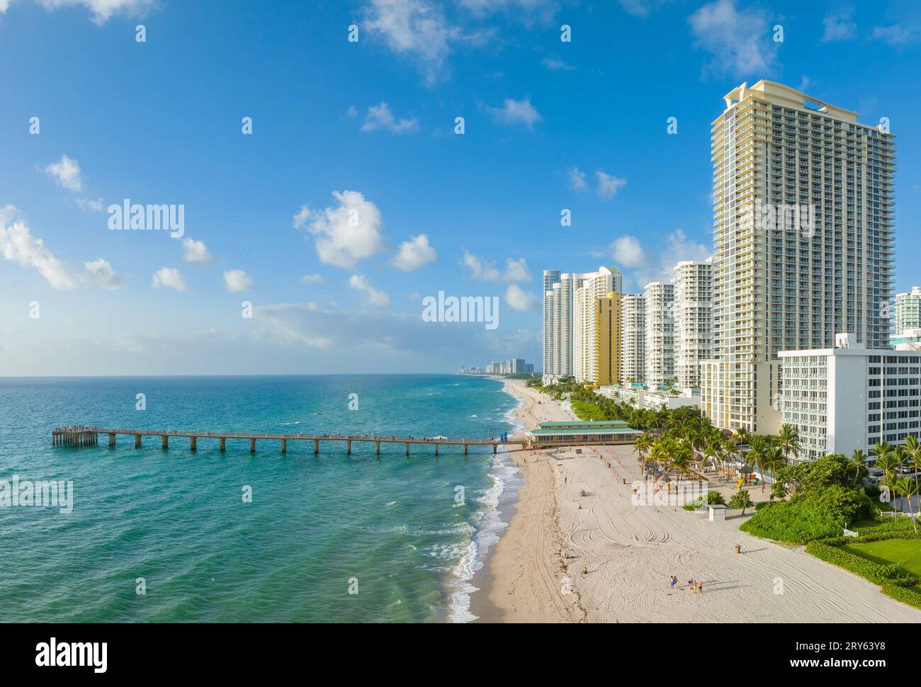 Vista aerea, Sunny Isles Beach North Miami Miami, Florida, USA Foto Stock