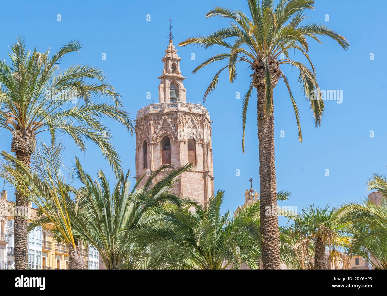 Cattedrale di Santa Maria nel centro storico di Valencia, Spagna. Foto Stock