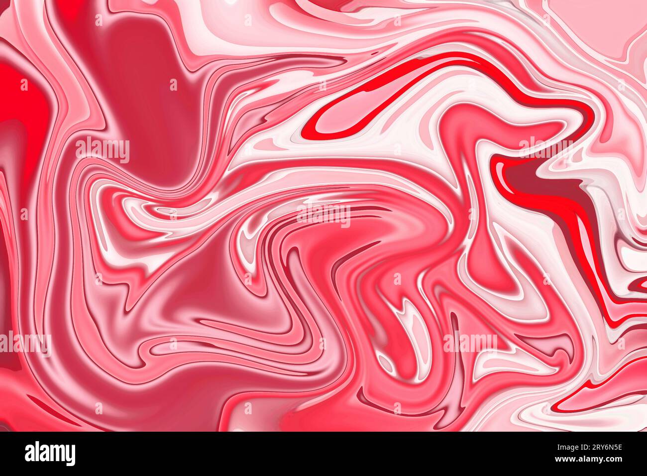 dove i colori si fondono con il rosso e il bianco ruotano la foto di scorta Foto Stock