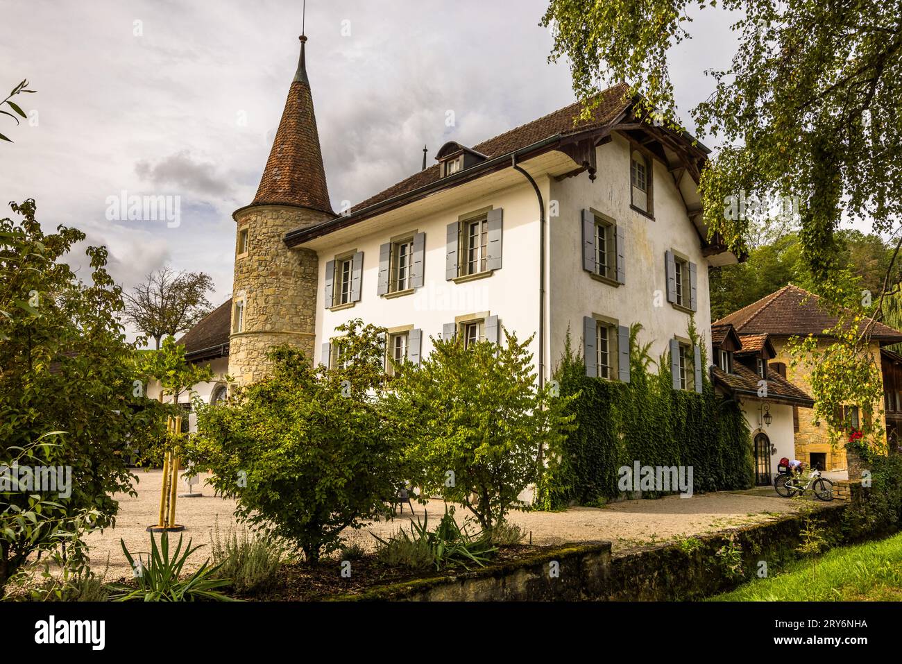 Château Salavaux a Vully-les-Lacs, Svizzera Foto Stock