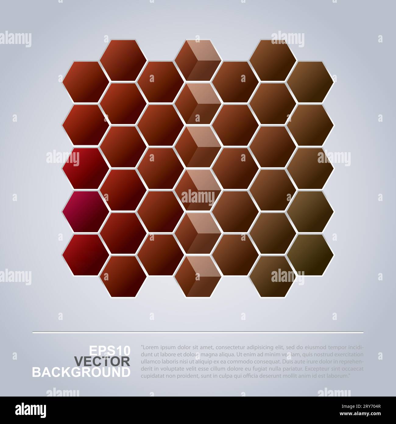 Cubi ed esagoni colorati - Design di sfondo astratto Illustrazione Vettoriale