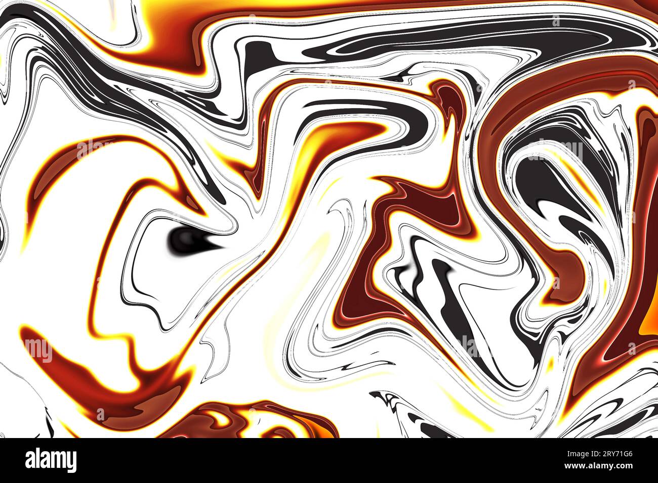 una meraviglia artistica, una texture astratta in acrilico acquerello con colori caldi e molto luminosi e un motivo di design insolito Foto Stock