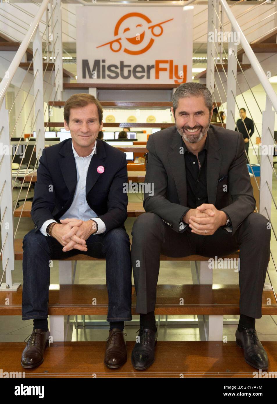 NICOLAS BRUMELOT E CARLOS DA SILVA MISTER FLY PRESIDENTI Foto Stock