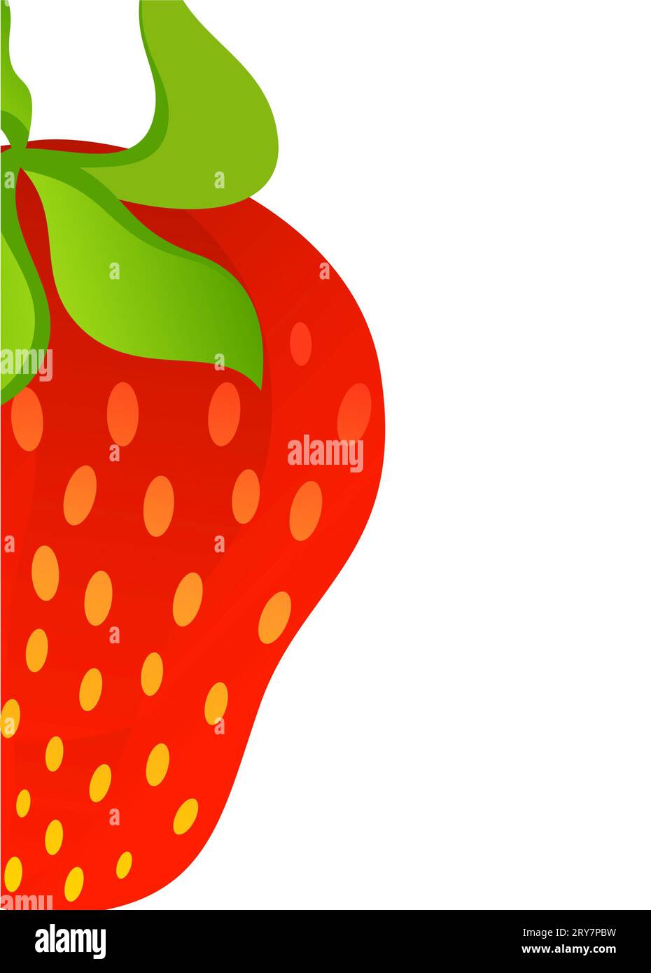 Bella fragola succosa Foto Stock