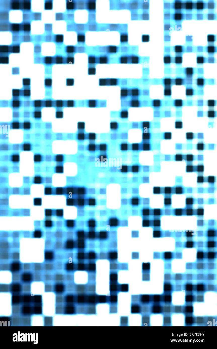 Blue square pattern Foto Stock
