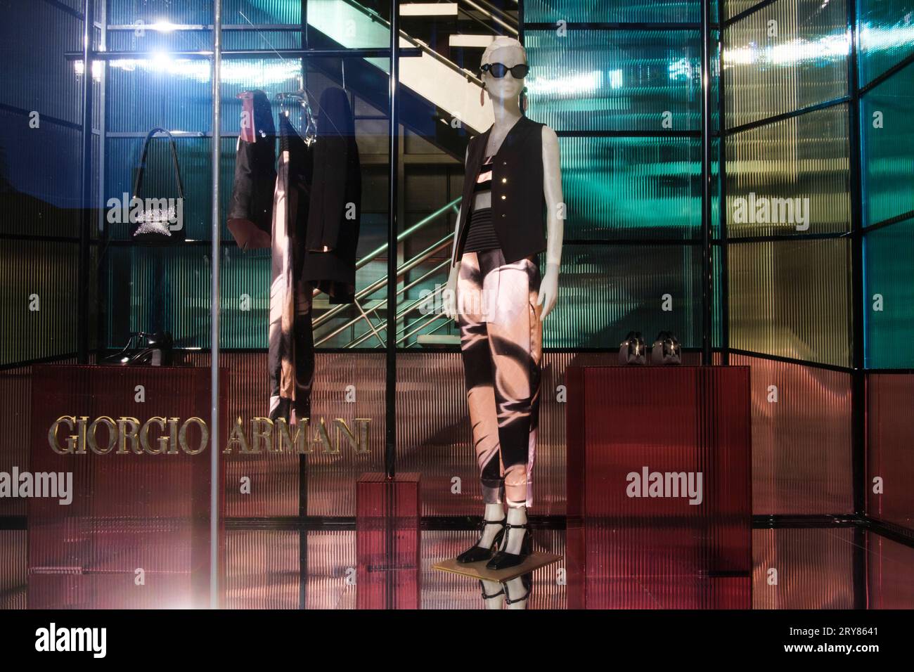 Rodeo Drive, Beverly Hills, Los Angeles California, Stati Uniti d'America Foto Stock