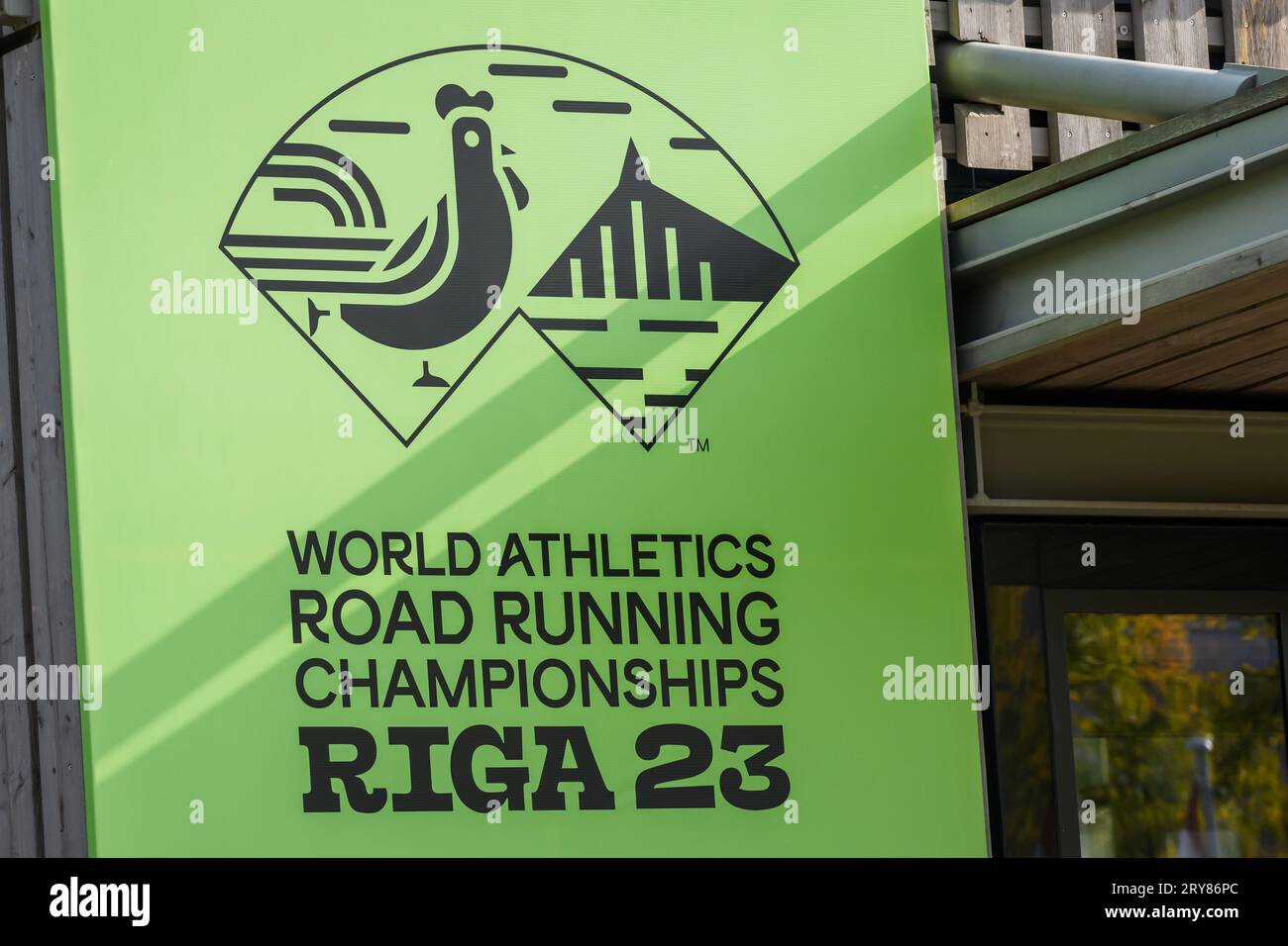 RIGA, Lettonia. 29 settembre 2023. World Athletics Road Running Championships riga 2023 conferenza stampa. Crediti: Gints Ivuskans/Alamy Live News Foto Stock