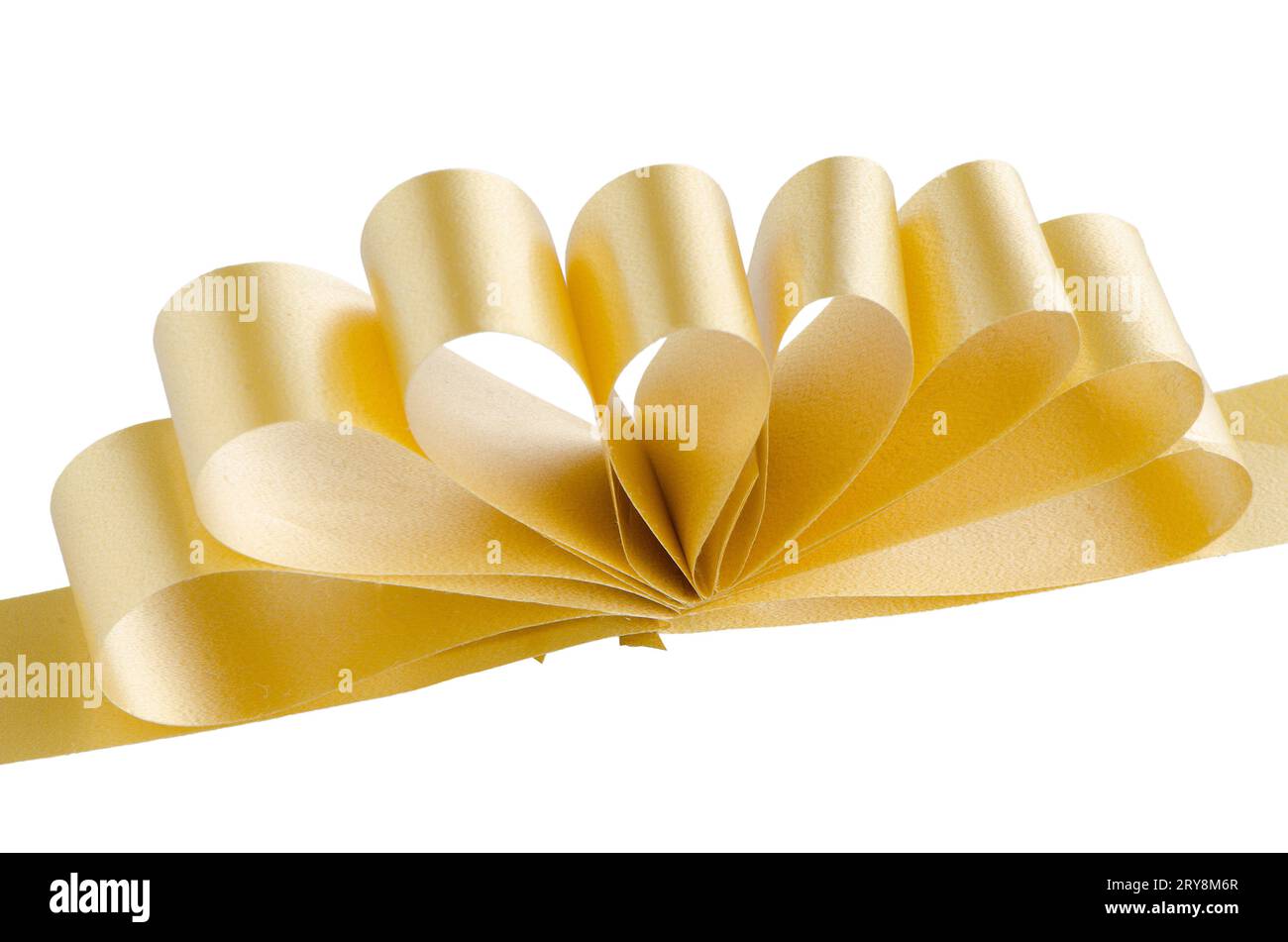 Arco giallo regalo Foto Stock