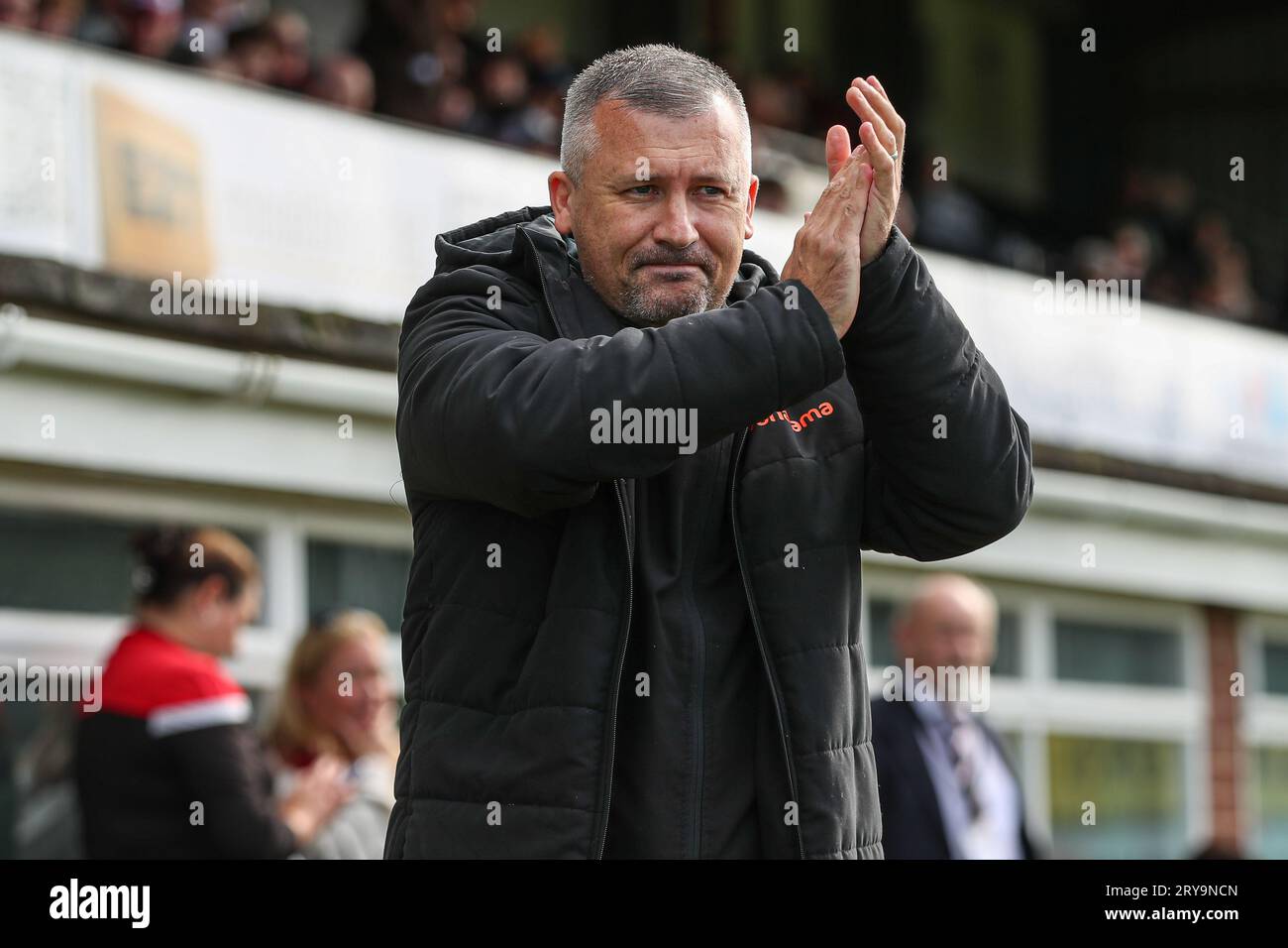 Paul Caddis, primo team manager dell'Hereford FC. Foto Stock