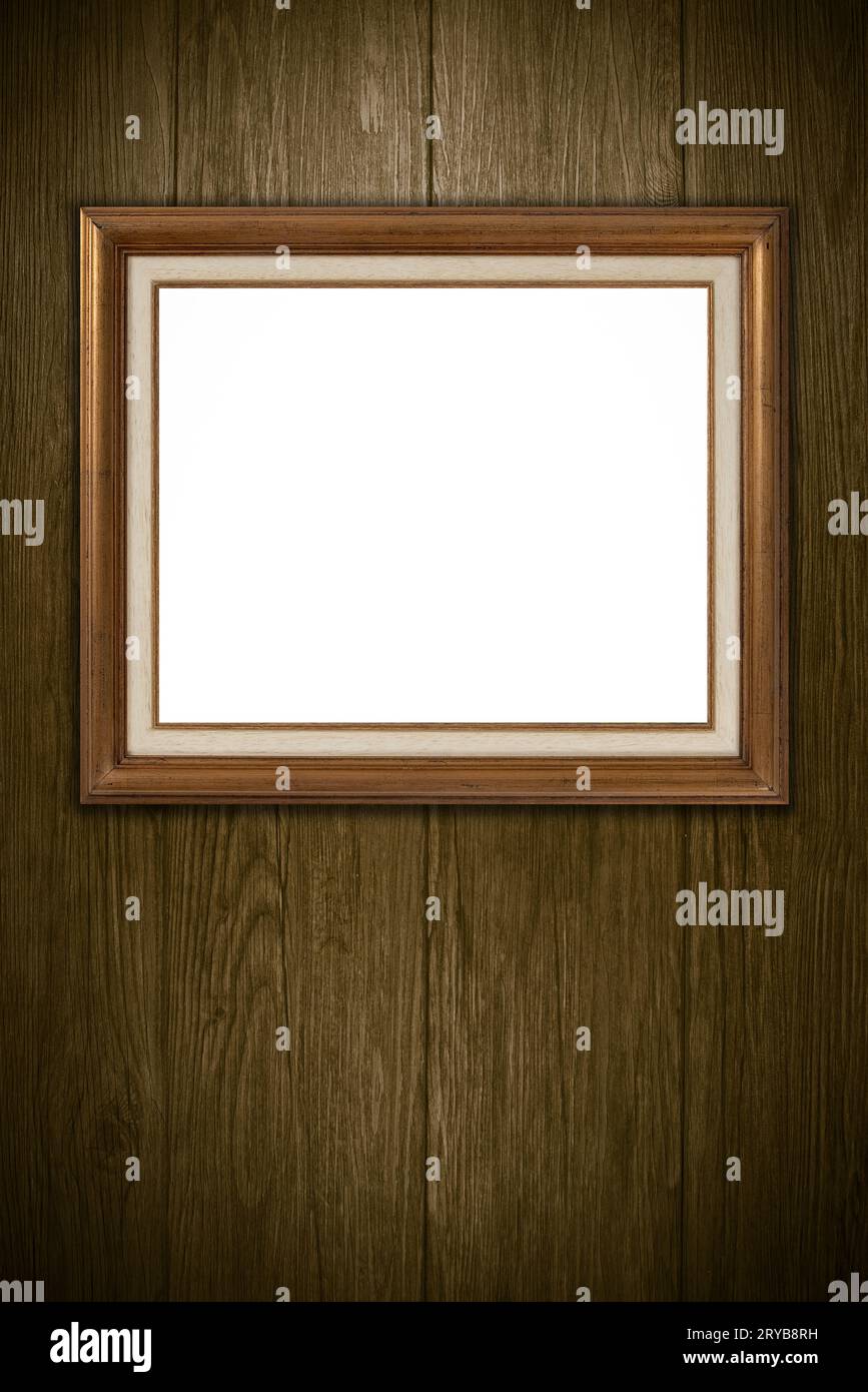 Vecchia cornice immagine Foto Stock
