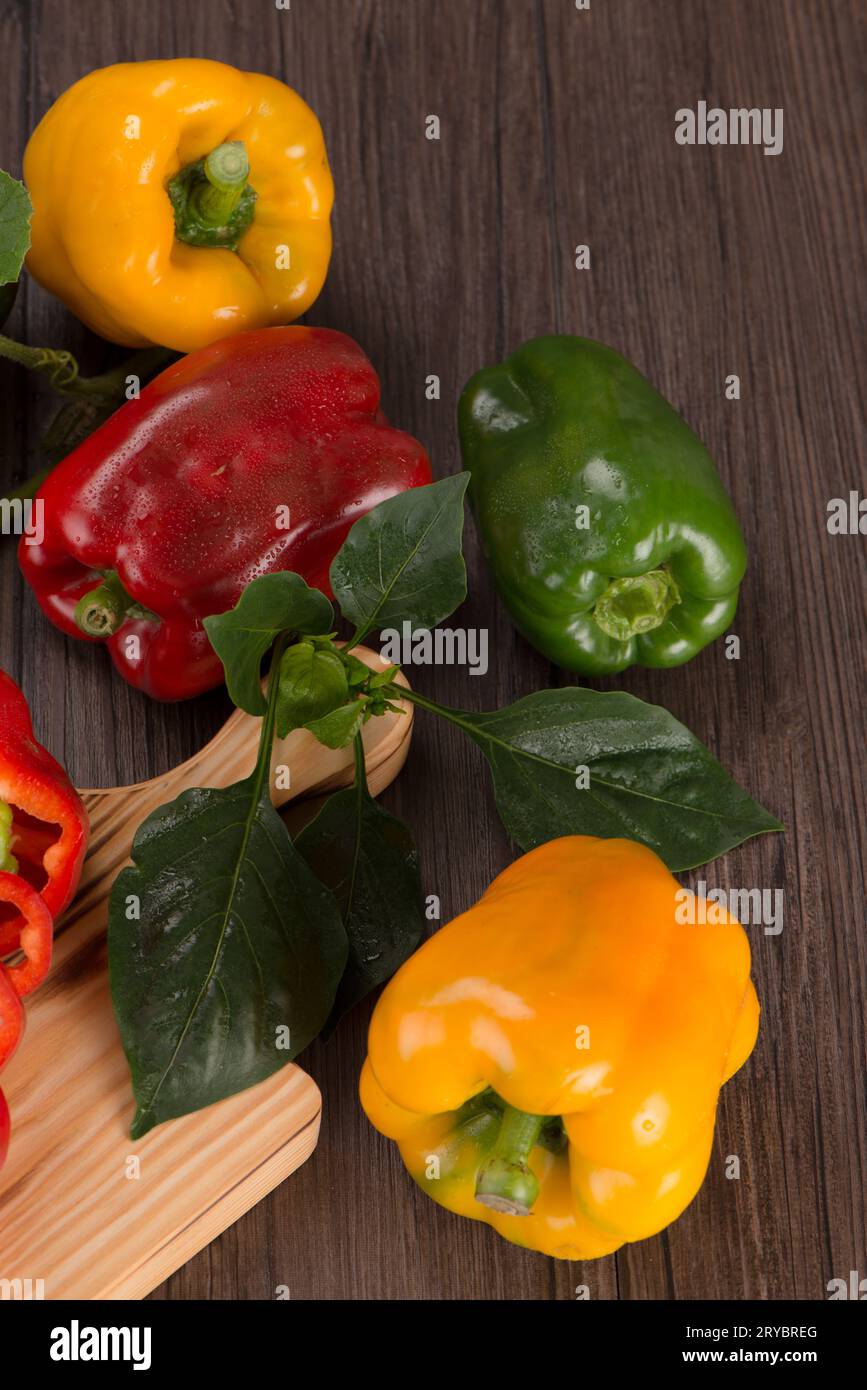 Colorato i peperoni Foto Stock