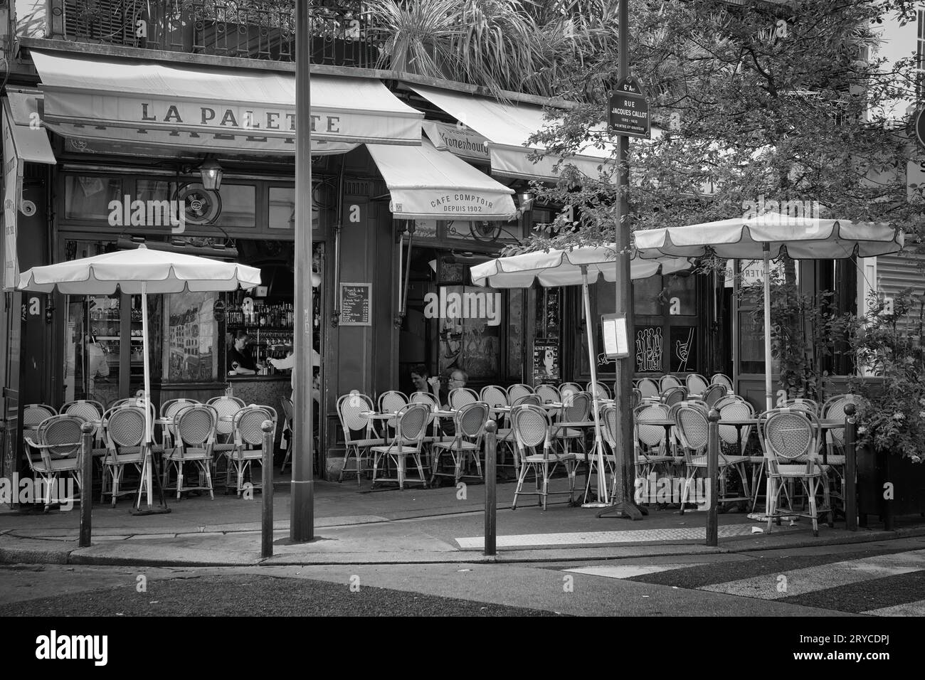 Corner Cafe, Parigi, Francia Foto Stock