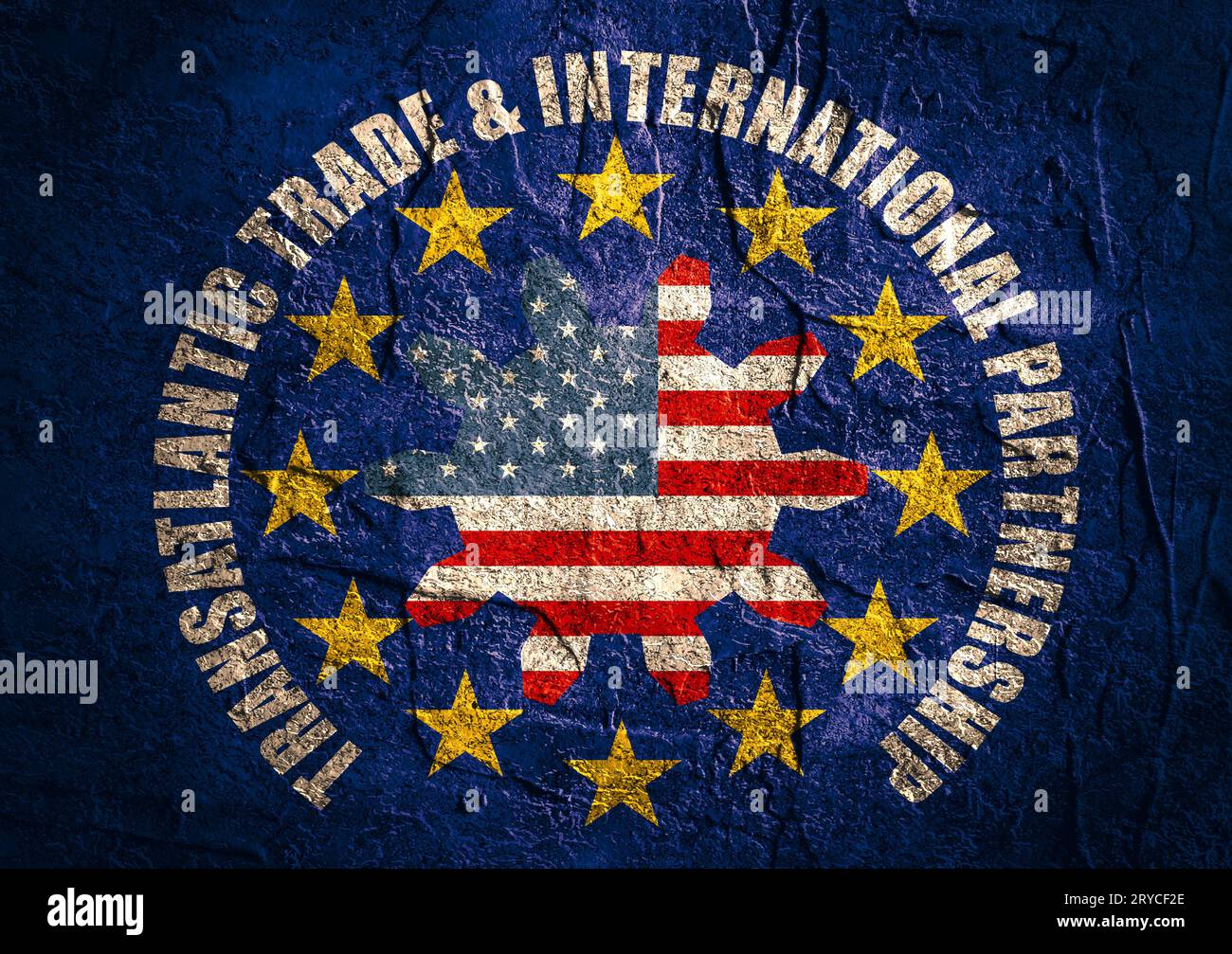 TTIP - gli scambi e gli investimenti transatlantici Partnership Foto Stock