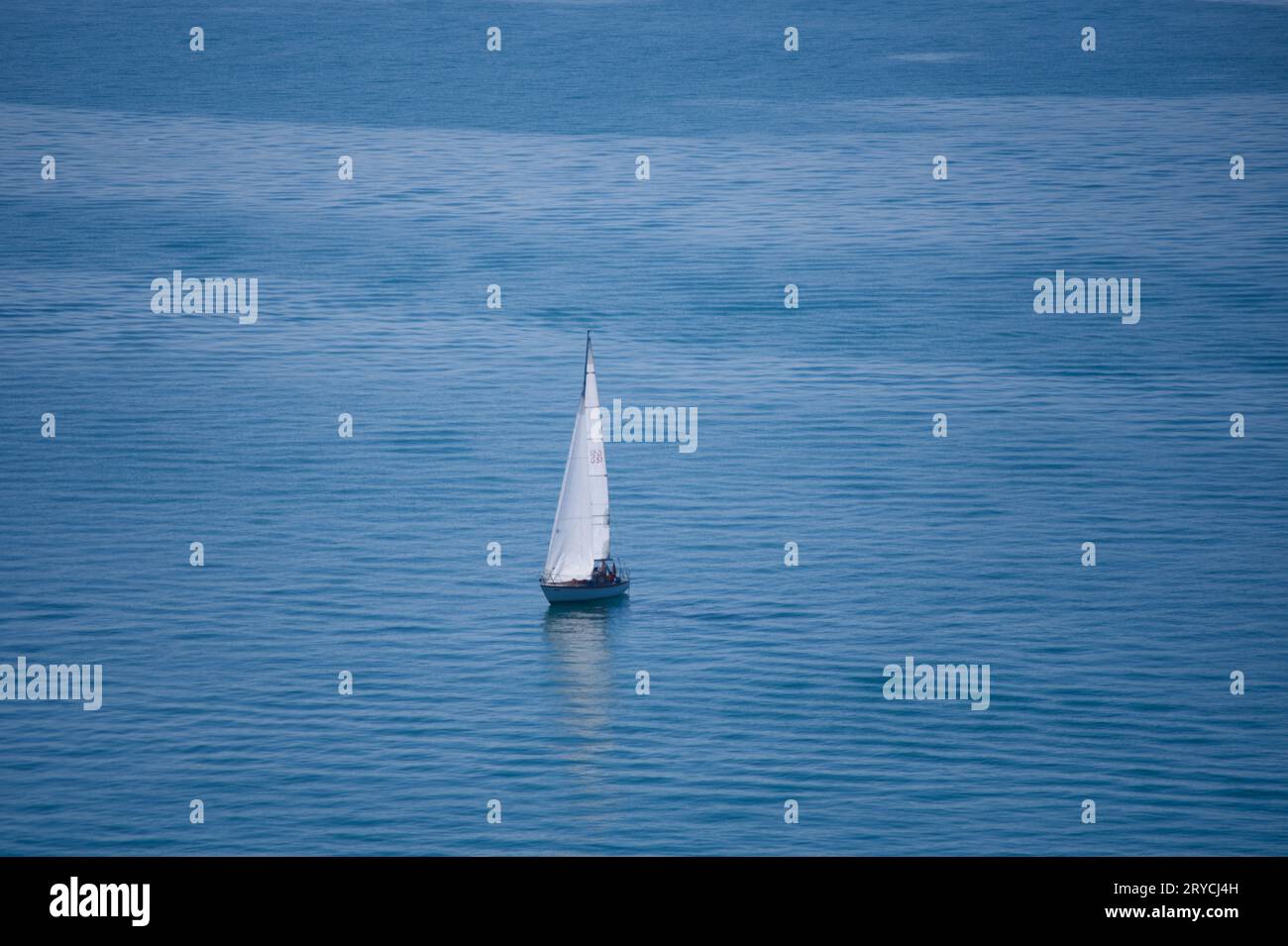 Segelboot auf dem Bodensee Foto Stock