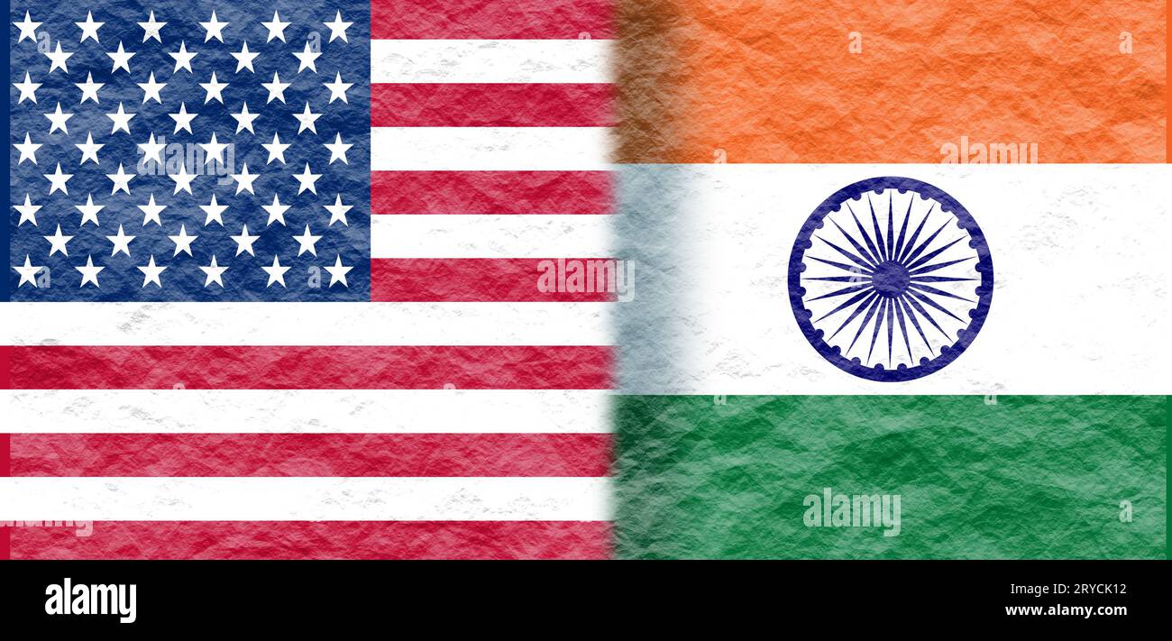 Rapporto politico, negli Stati Uniti e in India Foto Stock