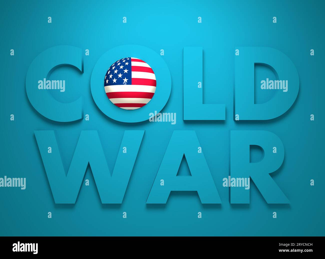 Confronto Russia Stati Uniti America concetto Guerra fredda Foto Stock