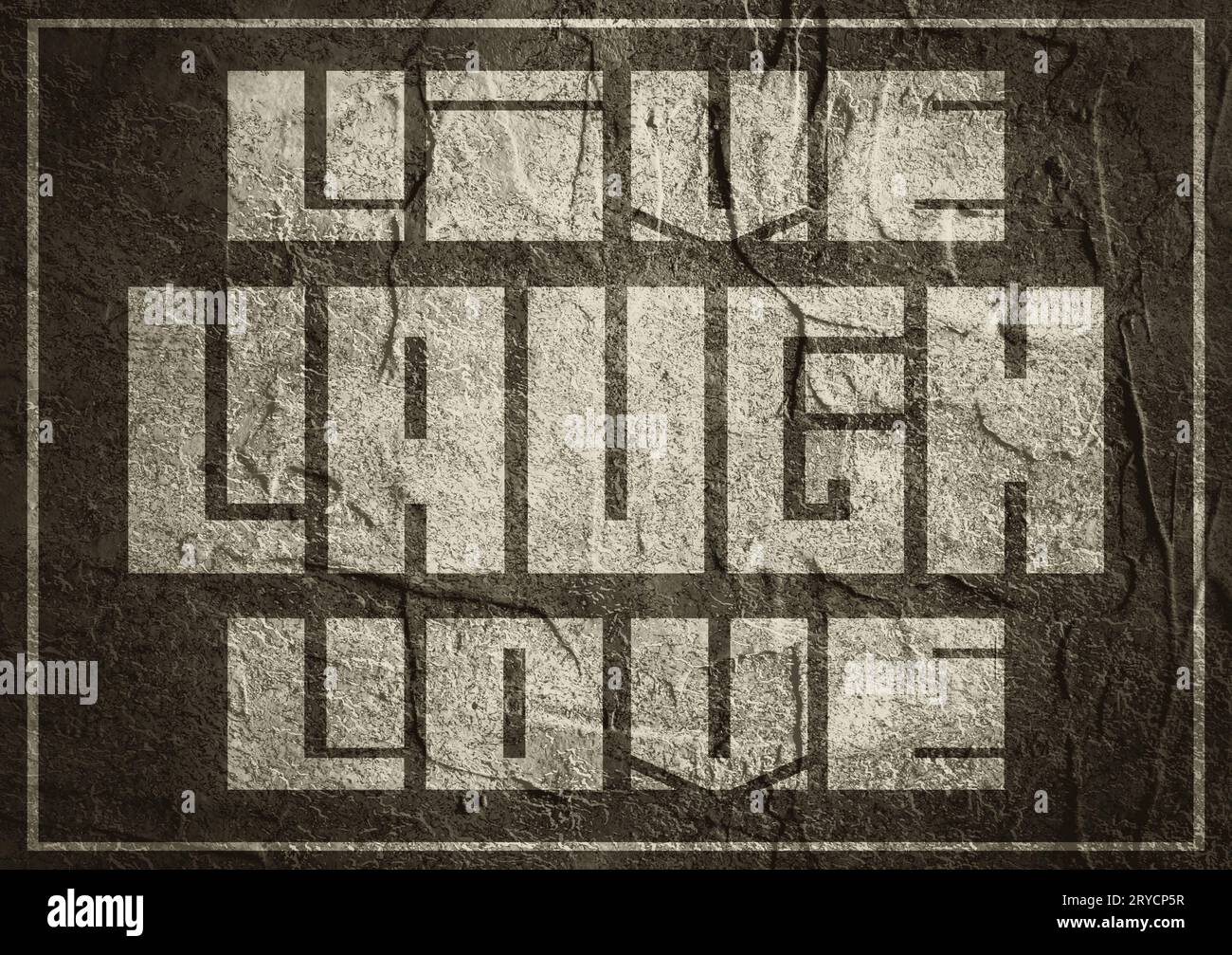 Live, ridere, amore. La motivazione del preventivo. Foto Stock