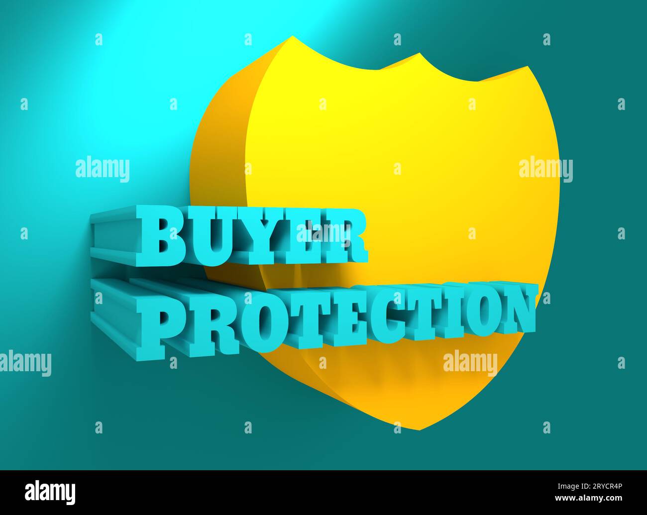Acquirente di protezione. I pagamenti via Internet Security Foto Stock