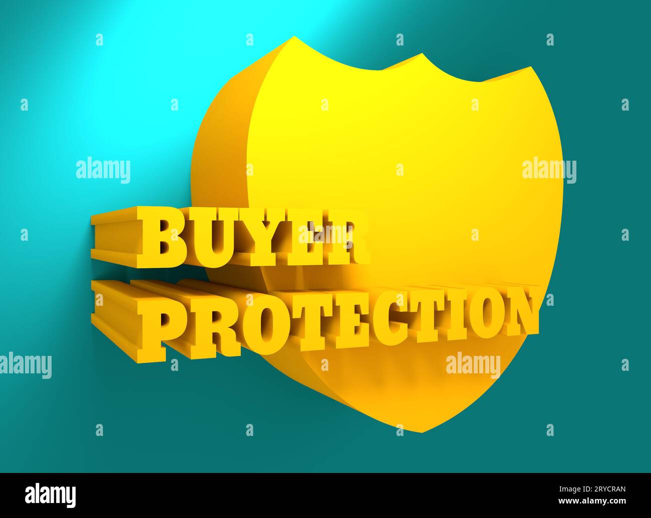 Acquirente di protezione. I pagamenti via Internet Security Foto Stock