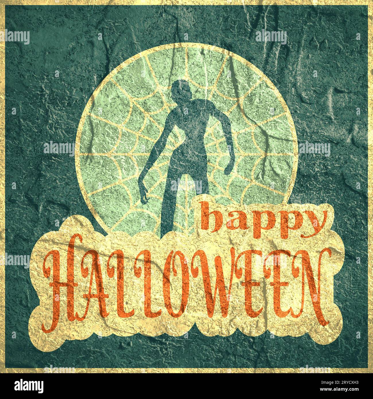 Festa di Halloween. Poster Foto Stock