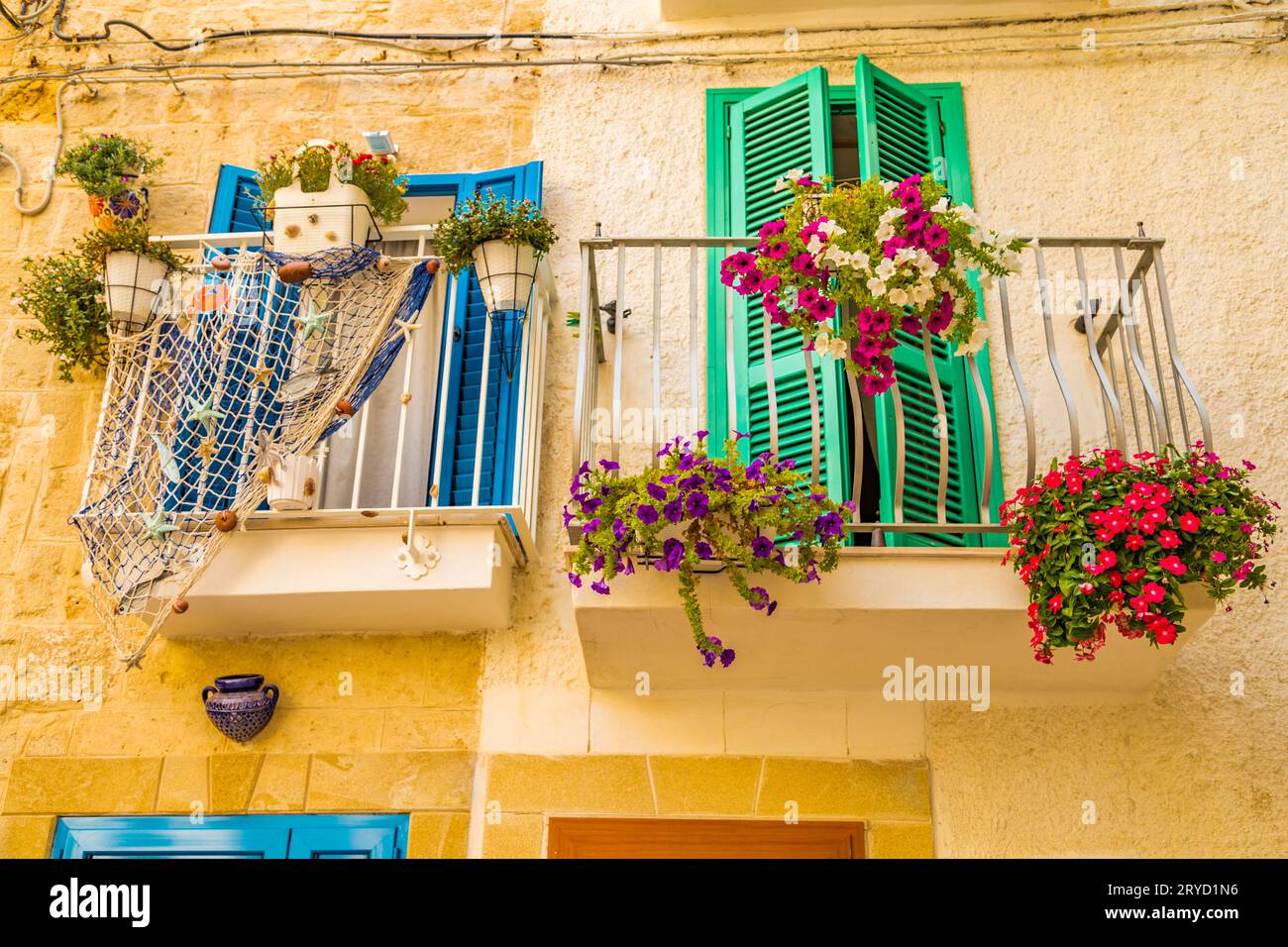 Antica strada del paese in Italia Foto Stock