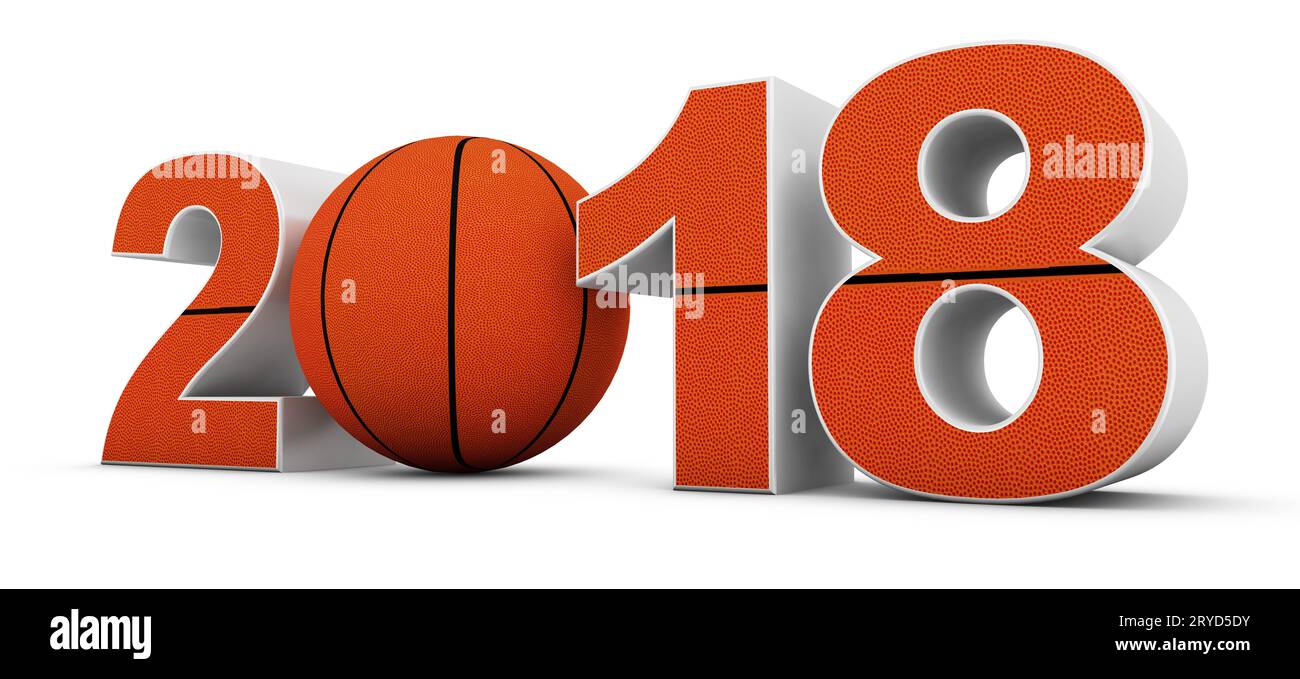 Pallacanestro e 2018 Foto Stock