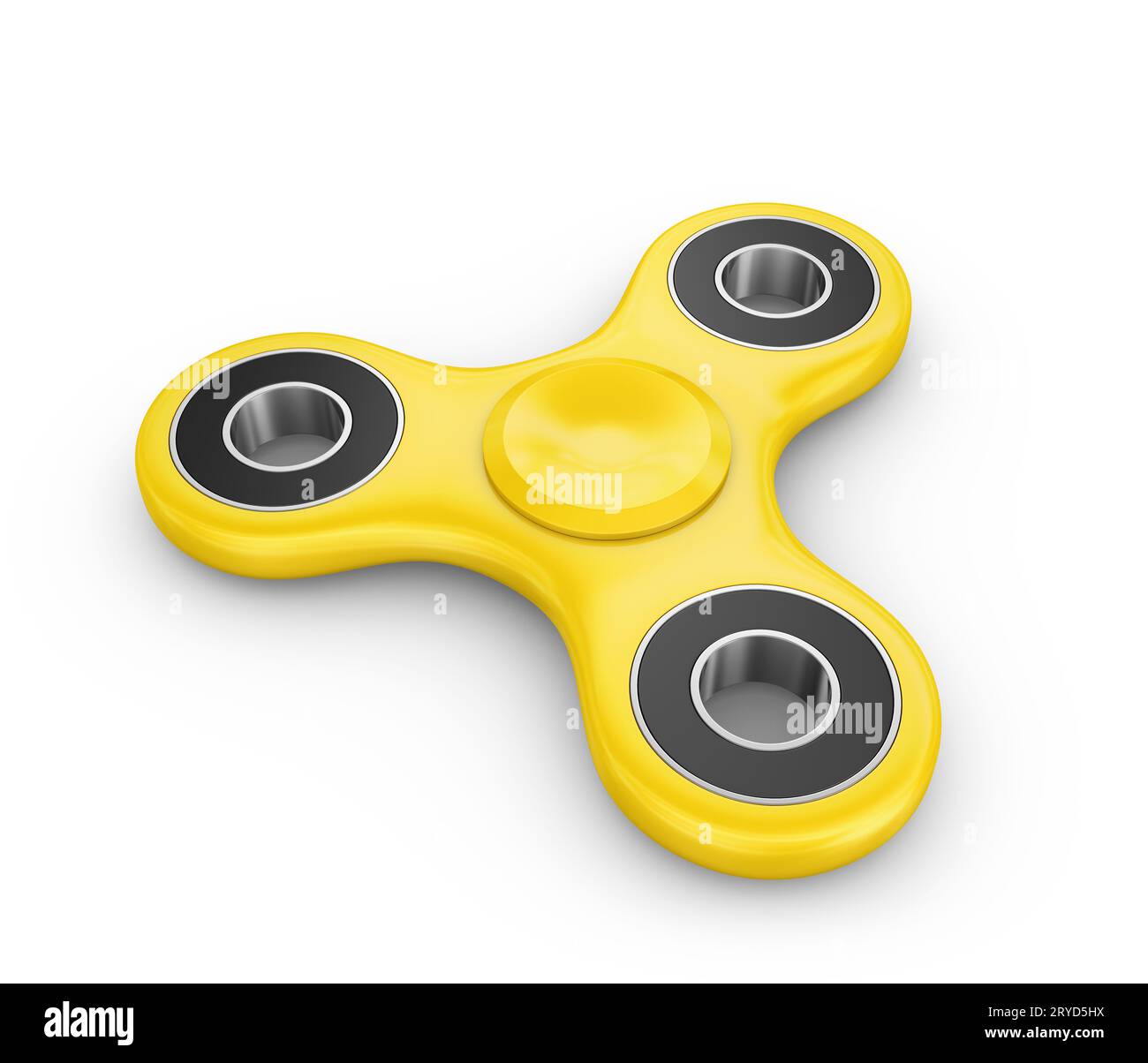 Spinner di colore giallo Foto Stock
