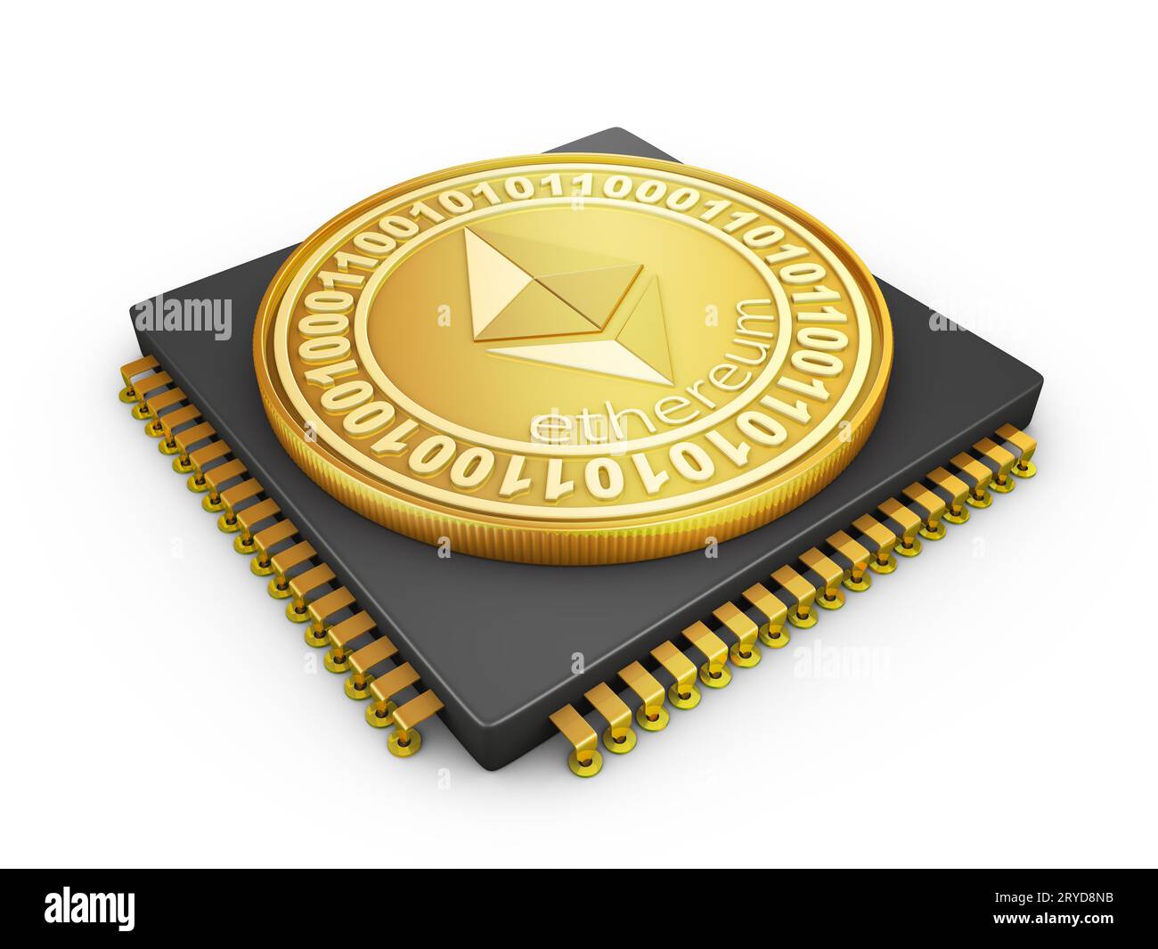 Processore e ethereum Foto Stock