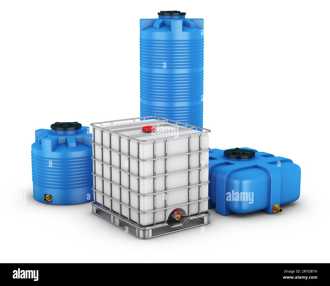 Contenitori per acqua Foto Stock