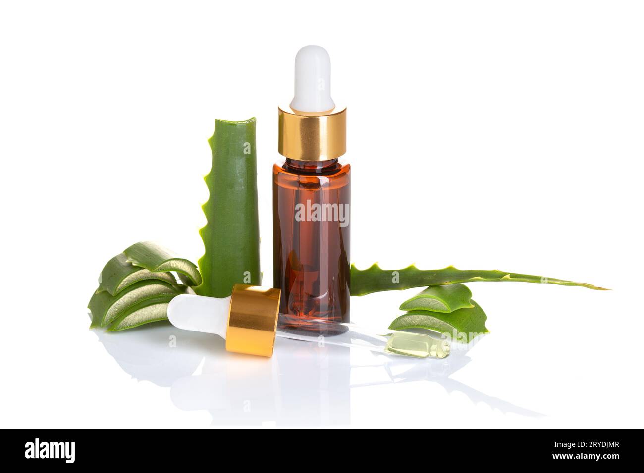 Olio essenziale di aloe vera Foto Stock