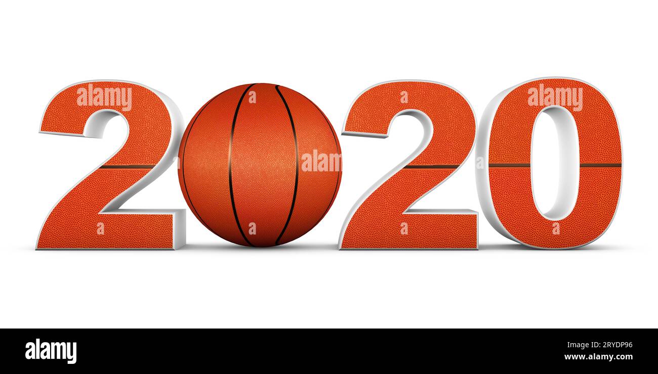 Pallacanestro e 2020 Foto Stock