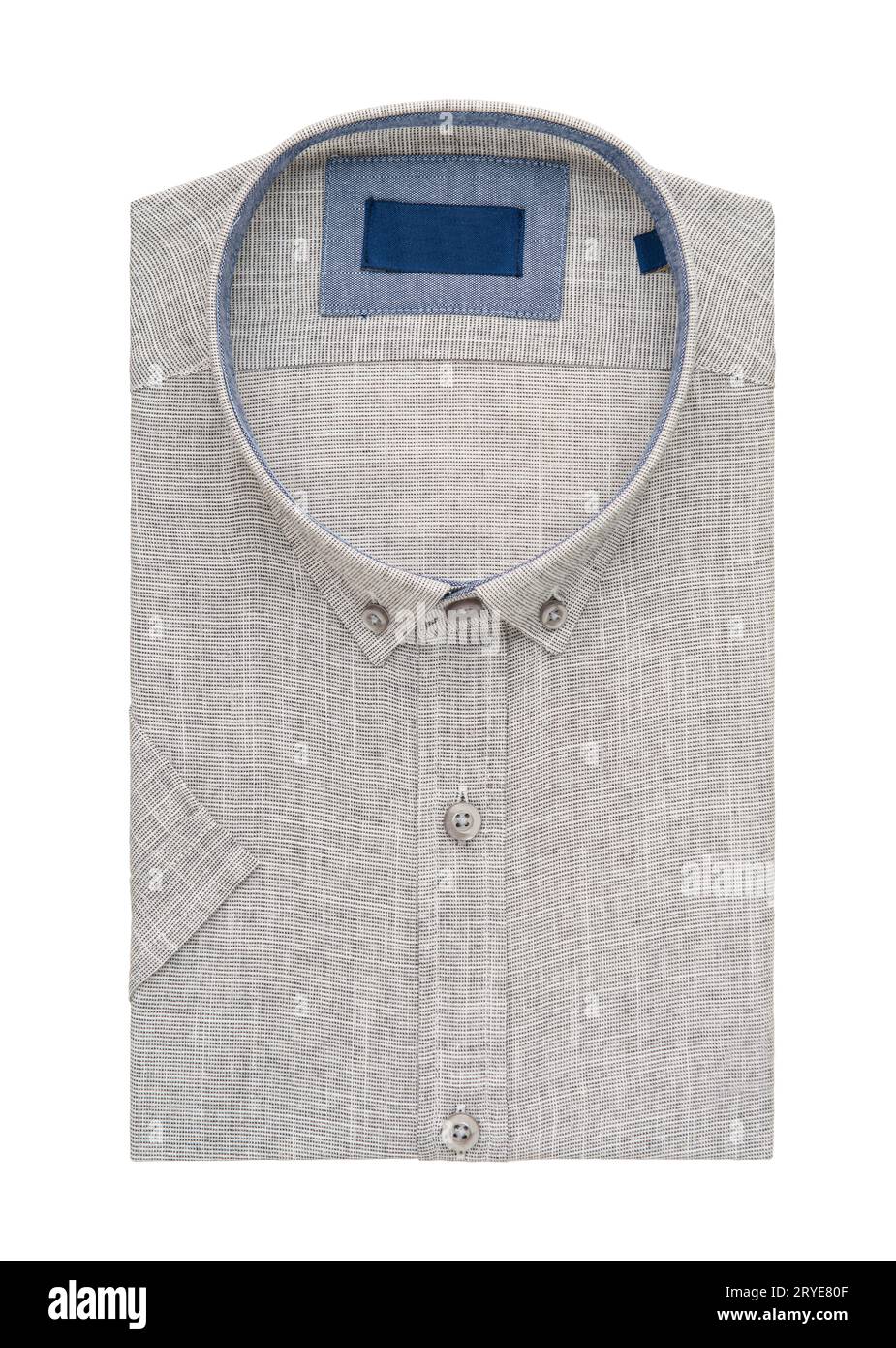 Camicia su sfondo bianco Foto Stock